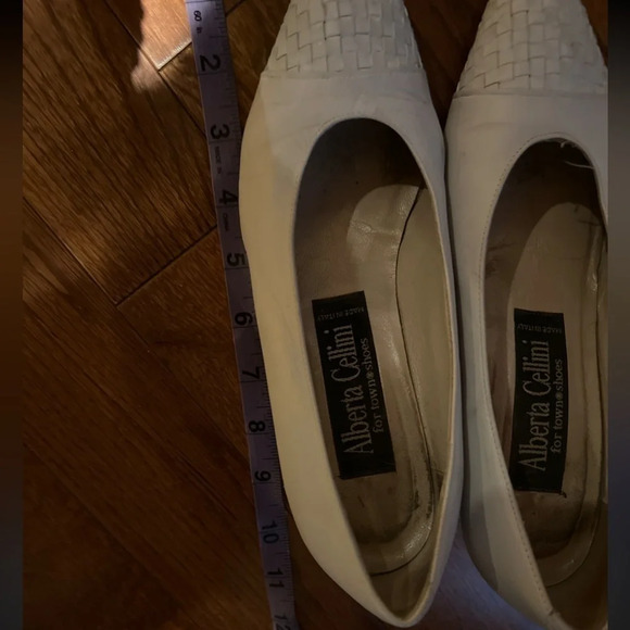 Alberta Cellini Vintage Kitten  heels shoes Sz 5.5 - Picture 10 of 11